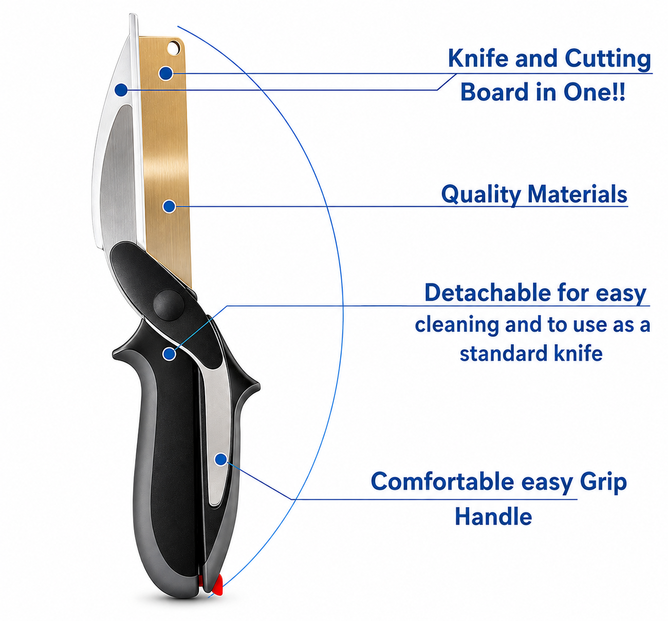 2-in-1 Stainless Steel Kitchen Scissors — Separable Multi-Purpose Food Shears