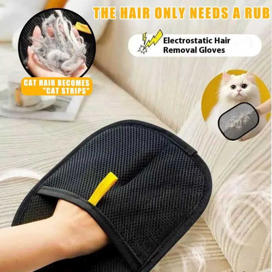 Reusable Pet Hair Remover Gloves