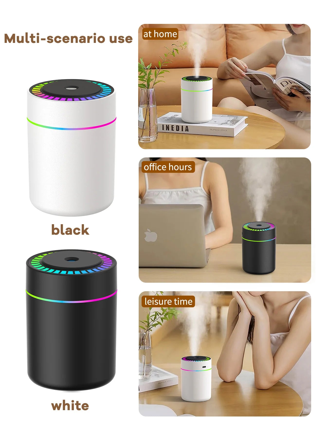 Essential Oil Diffuser with LED Lights